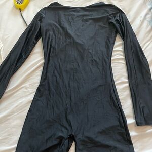 Woman’s black romper